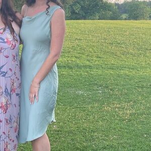 Sage mid length dress